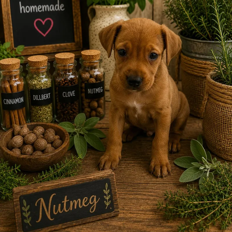 A baby small-sized female Golden Labrador Retriever dog named Nutmeg for adoption in Hohenwald, TN