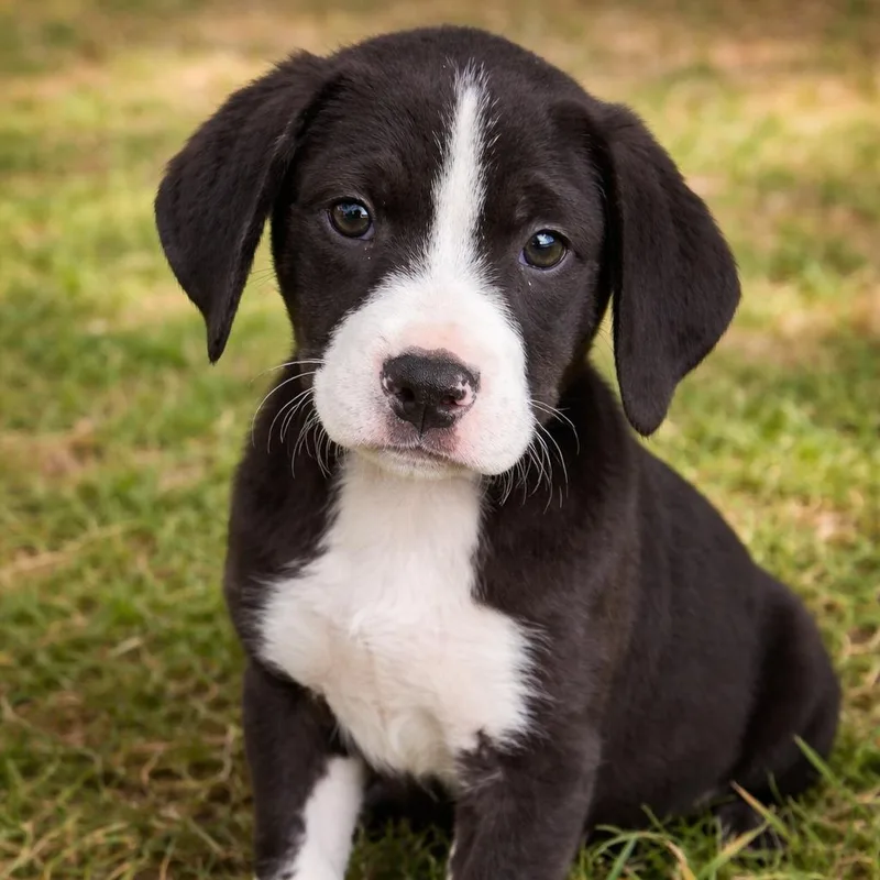 A baby medium-sized male Black Beagle dog named Spotlight for adoption in New Orleans, LA