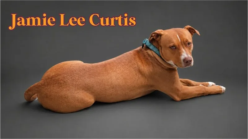 A baby large-sized female Labrador Retriever dog named Jamie Lee Curtis for adoption in Richmond, TX