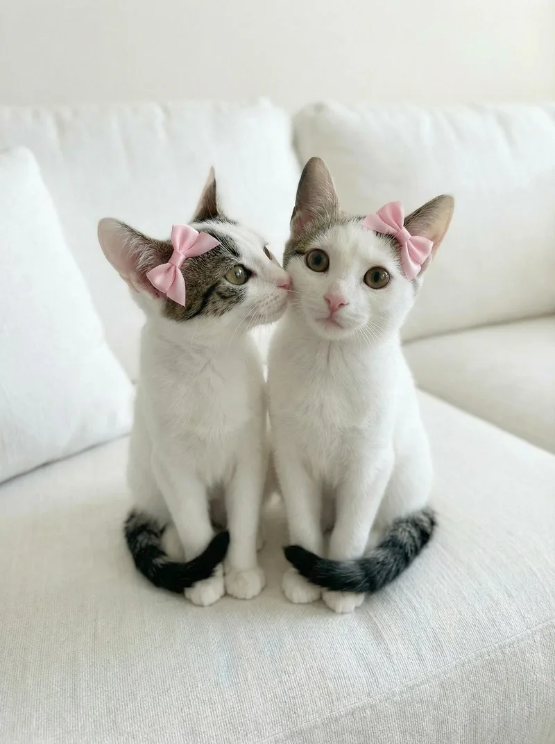 A baby small-sized female Abyssinian cat named Zara & Zella for adoption in Walnut Creek, CA