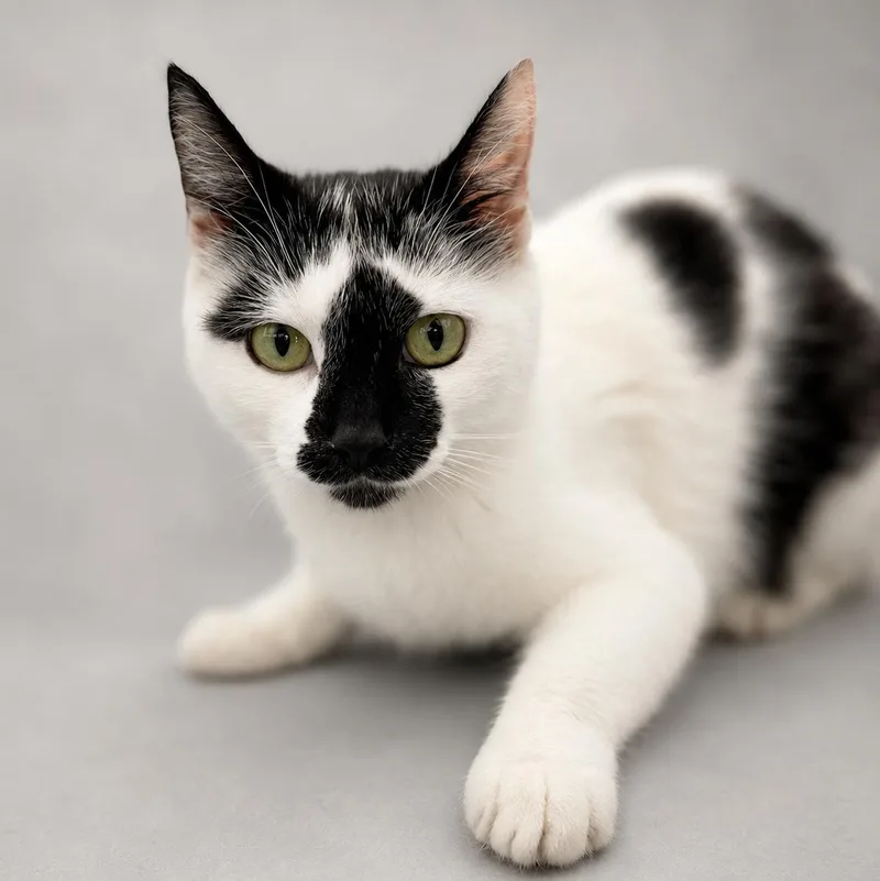An adult medium-sized female White Domestic Short Hair cat named Nissan for adoption in Stafford, VA