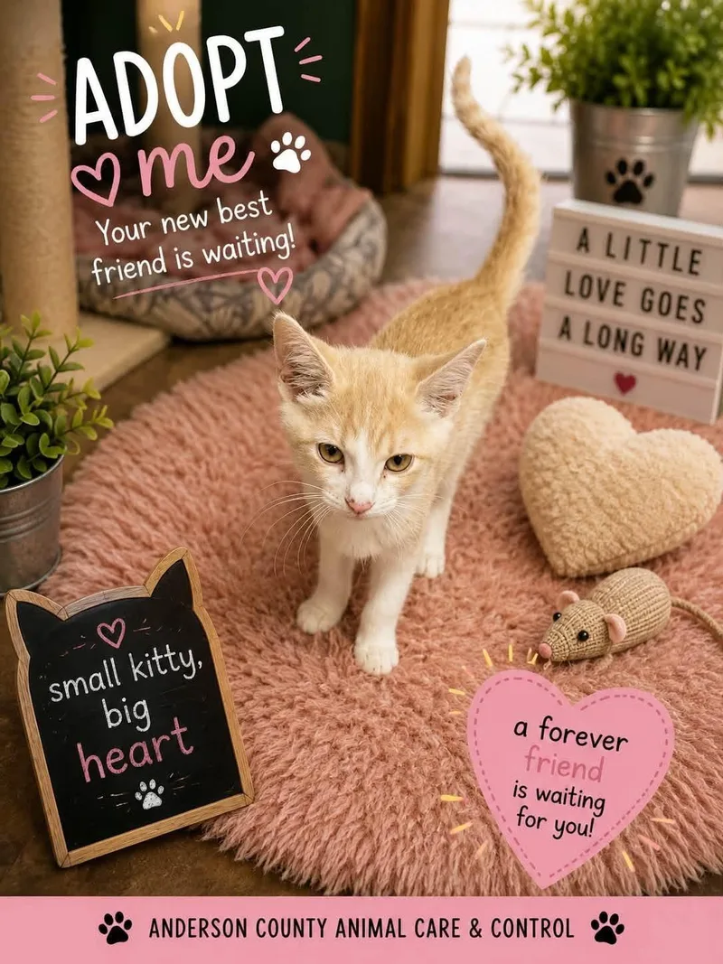 A young medium-sized male Domestic Short Hair cat named Eeyore for adoption in Lawrenceburg, KY