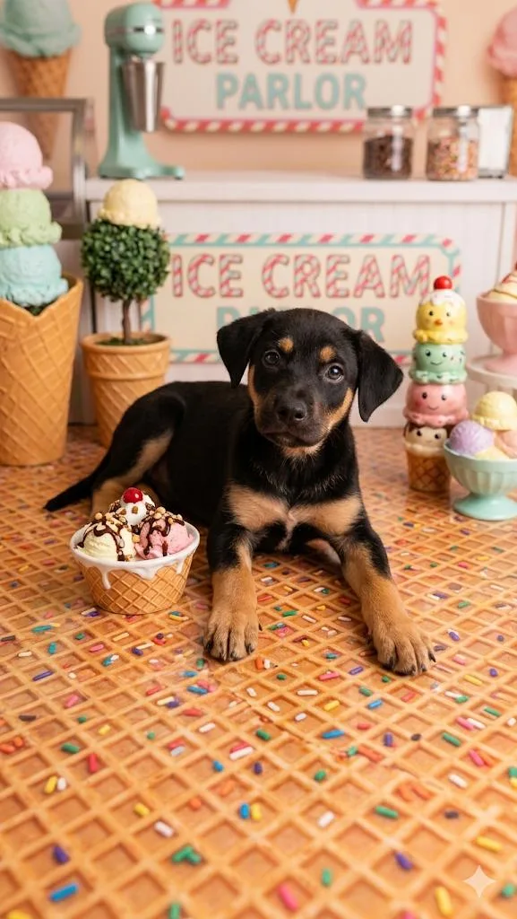 A baby medium-sized male Labrador Retriever dog named Fudge for adoption in Corona, CA
