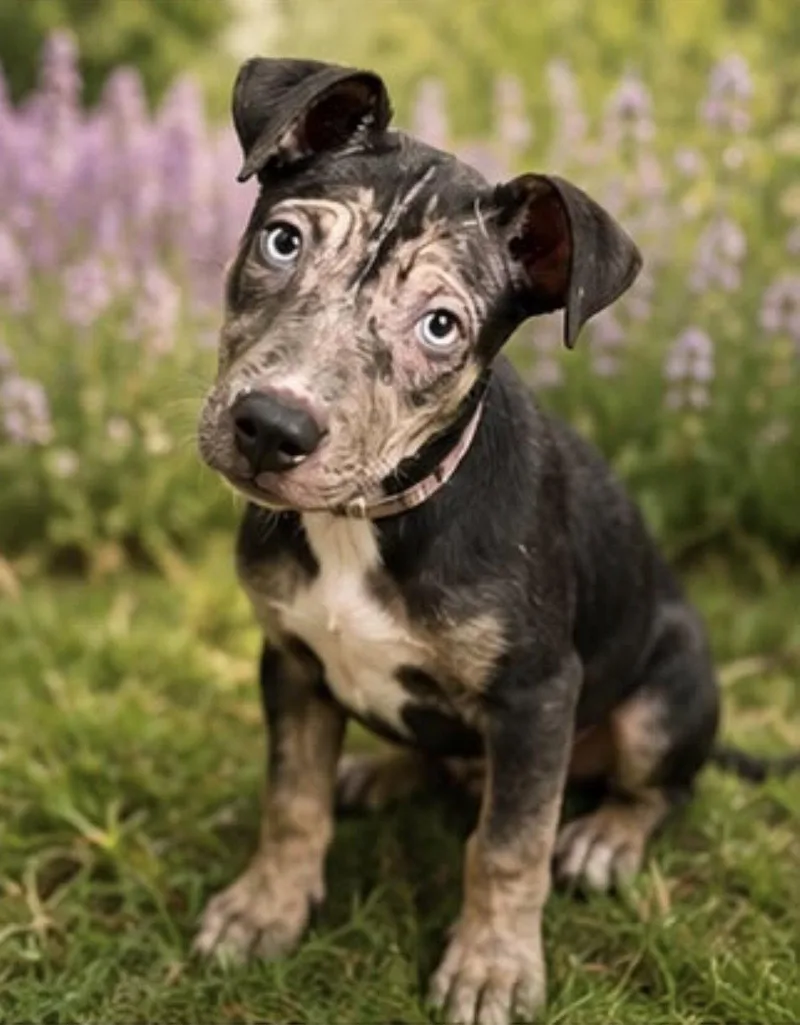 A baby medium-sized female Husky dog named Sky for adoption in Margate, FL
