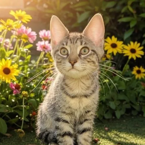 A baby small-sized male Domestic Short Hair cat named Dark Falcon for adoption in Clinton Township, MI