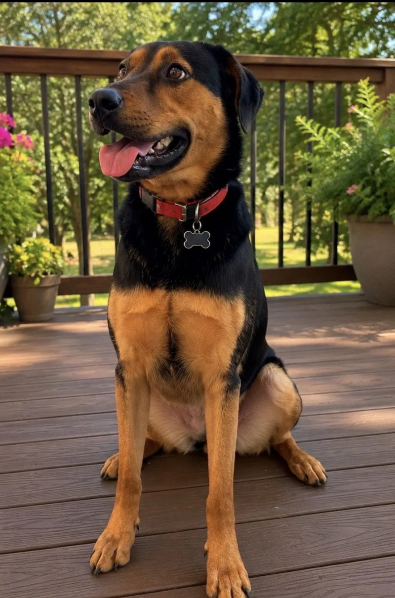 An adult large-sized female Shepherd dog named Lola for adoption in Euless, TX