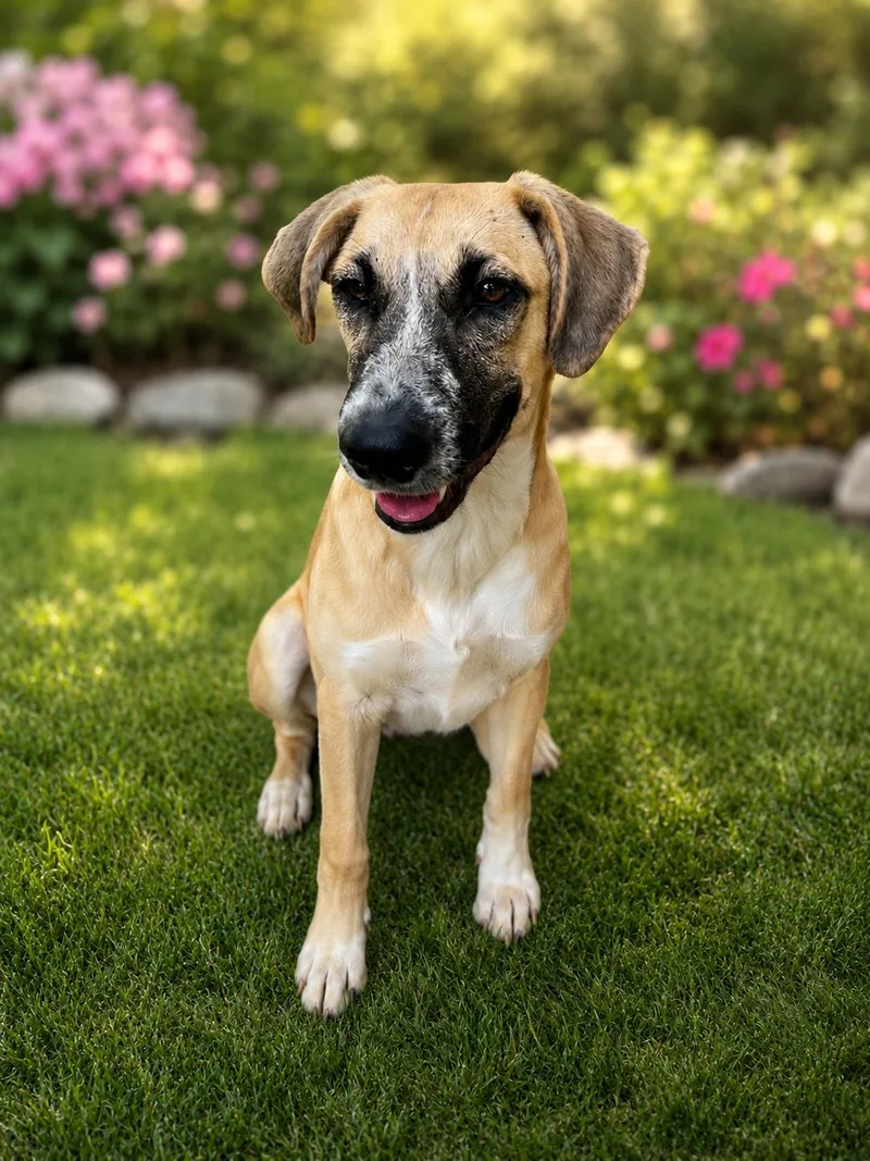 A baby medium-sized female Apricot / Beige Beagle dog named Miley for adoption in Vernon, CT