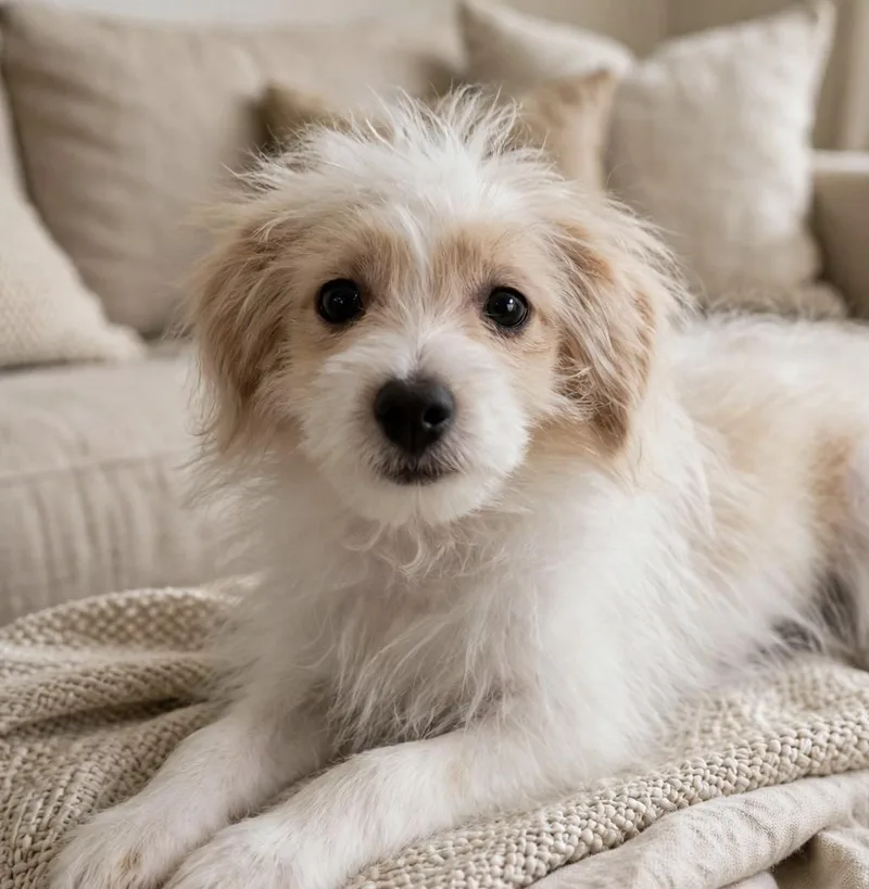 A baby small-sized male Pomapoo dog named Colson for adoption in Union Grove, WI
