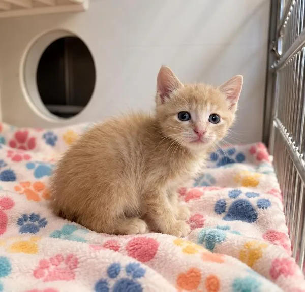 A baby small-sized male Domestic Short Hair cat named Goblin for adoption in Lafayette, LA