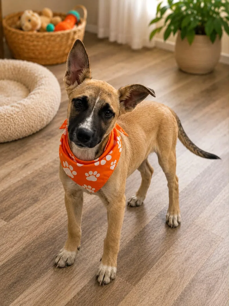 A baby medium-sized female German Shepherd Dog dog named Parker Gs for adoption in Allen, TX