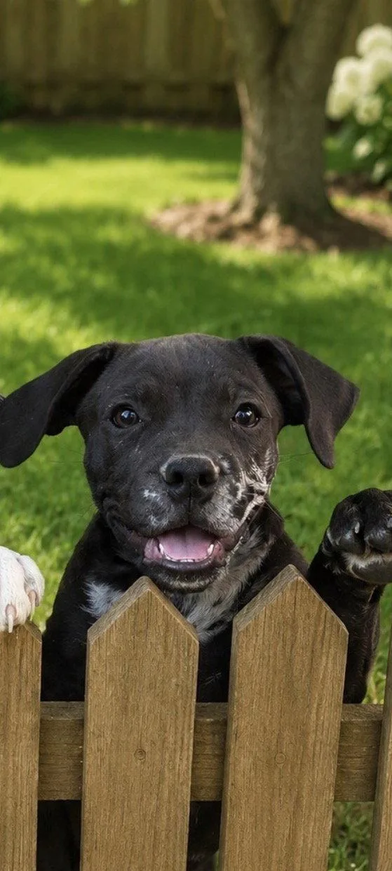 A young medium-sized female Boxer dog named Ebony for adoption in Nashville, TN