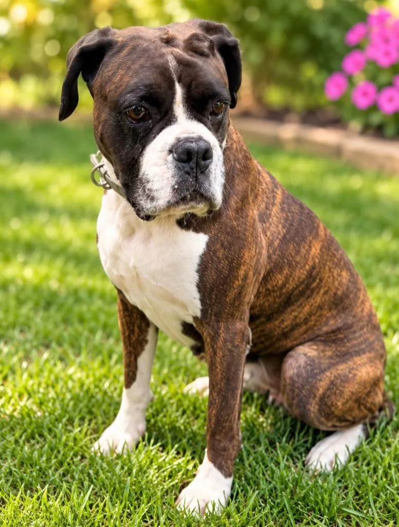 An adult large-sized female Boxer dog named Ava for adoption in Lagrange, IN