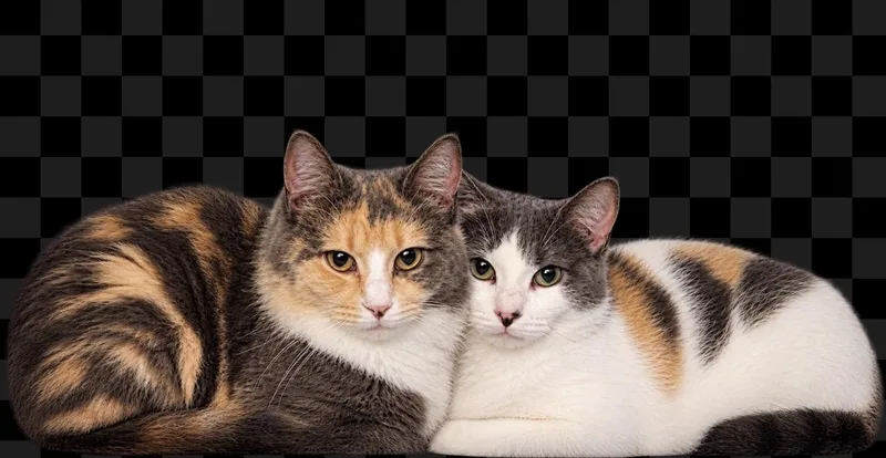 A young medium-sized female Dilute Calico Domestic Short Hair cat named Mikki and Maggie May for adoption in Albany, NY