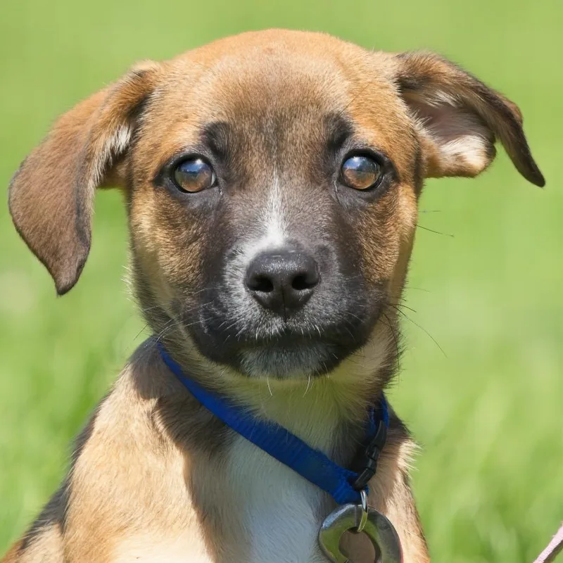 A baby medium-sized male Brown / Chocolate Labrador Retriever dog named Evan for adoption in South Elgin, IL