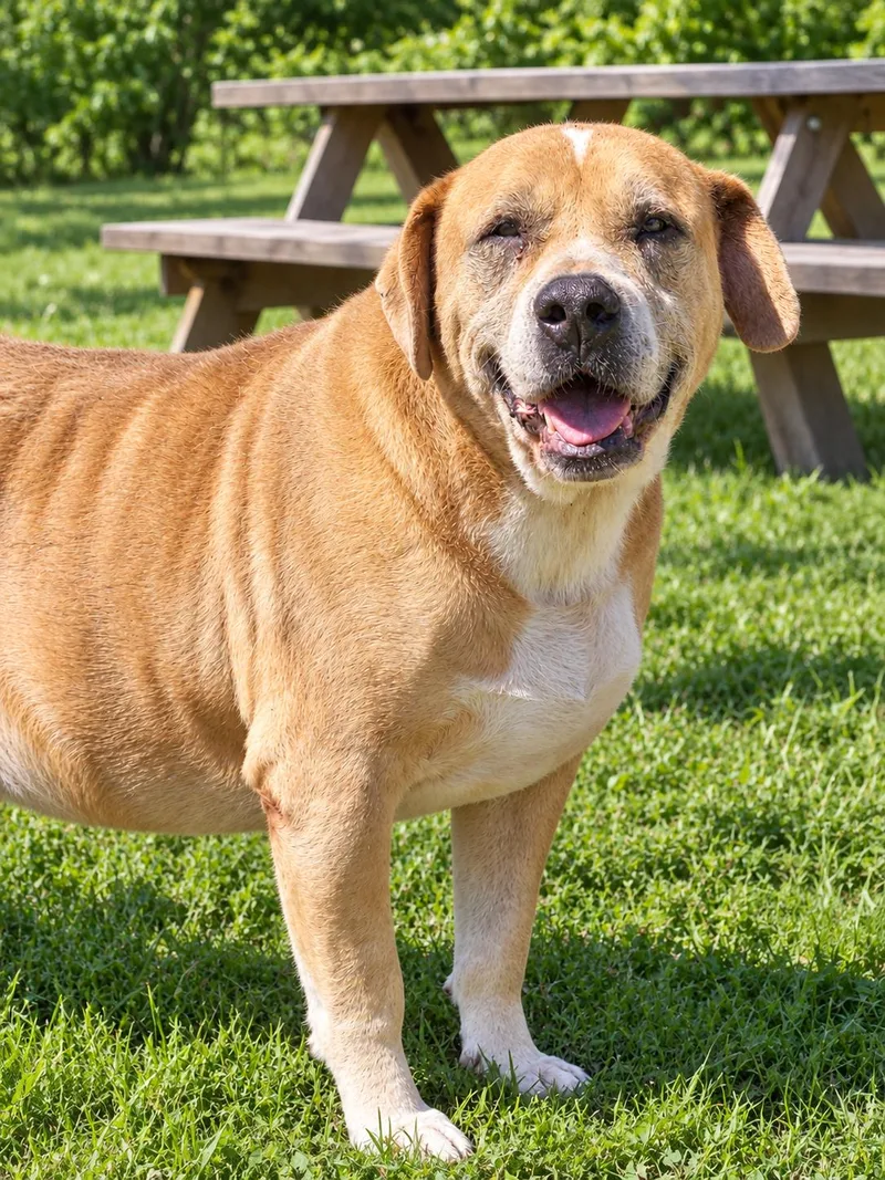 A senior large-sized male Golden Mixed Breed dog named Diesel for adoption in Orangeburg, SC