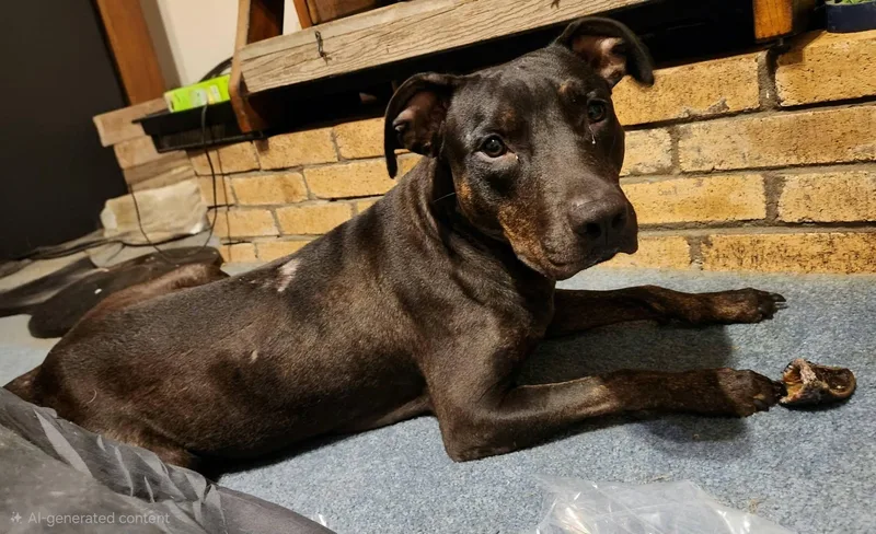 An adult large-sized female Pit Bull Terrier dog named Carissa for adoption in Ayden, NC