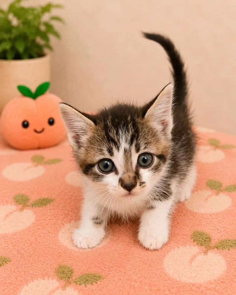 A baby medium-sized male Domestic Short Hair cat named Meowrk Ruffalo for adoption in Douglasville, GA