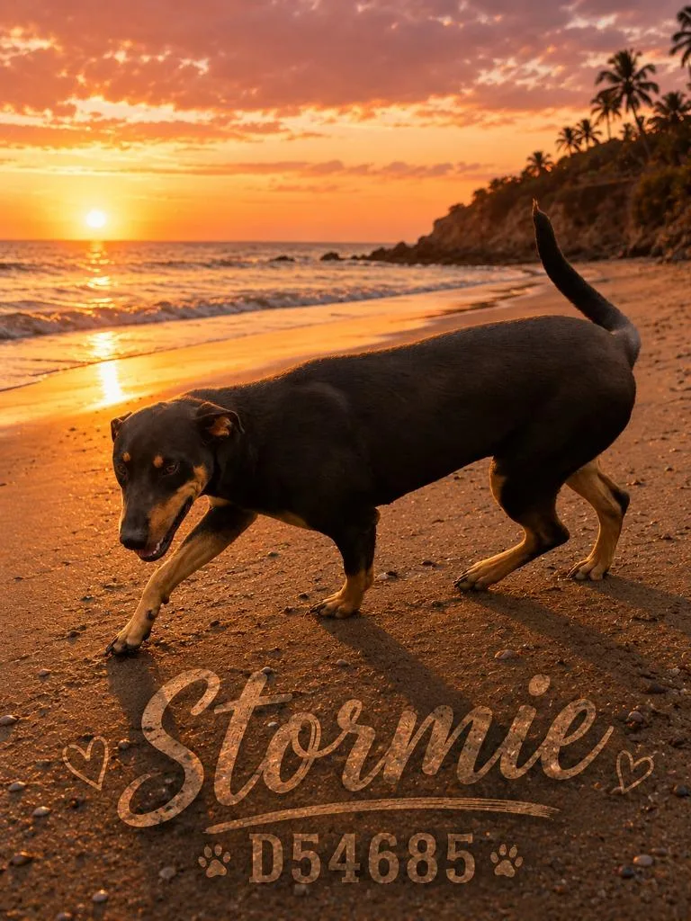 A young medium-sized female Doberman Pinscher dog named Stormie for adoption in Clarksville, TN