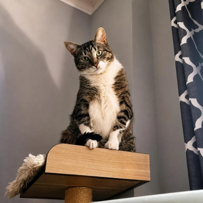 A young medium-sized male Brown / Chocolate Domestic Short Hair cat named Rainbow Dash for adoption in Chicago, IL