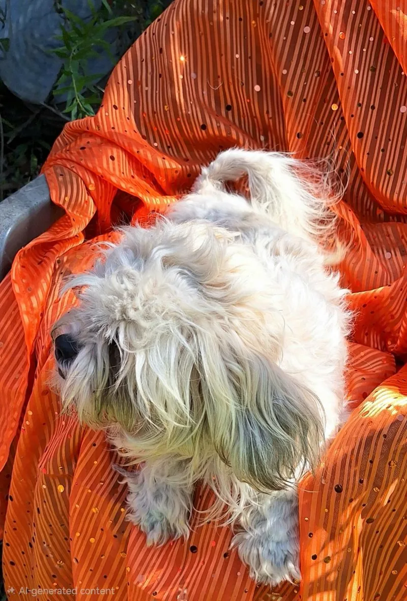 An adult small-sized female White / Cream Shih Tzu dog named Twilly MVT for adoption in Missouri City, TX