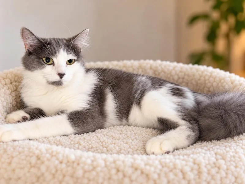 A young small-sized female Domestic Medium Hair cat named Stella for adoption in Rio Linda, CA