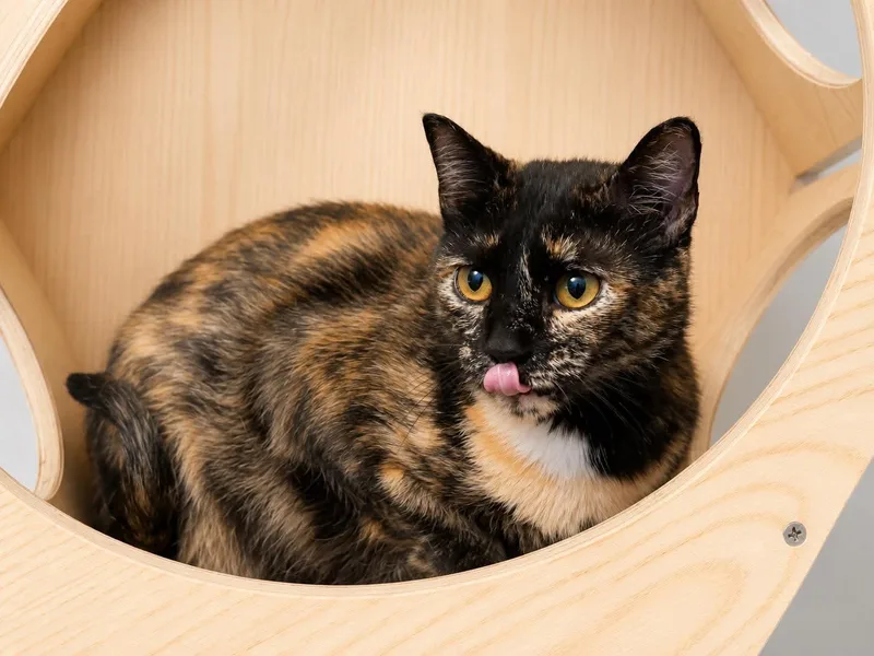 A young medium-sized female Tortoiseshell Domestic Short Hair cat named Faith for adoption in Sioux Falls, SD