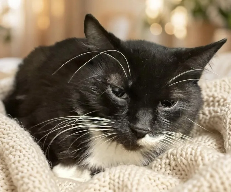 An adult medium-sized female Black & White / Tuxedo Domestic Short Hair cat named Glitter: Visit At Lynchburg for adoption in Rustburg, VA
