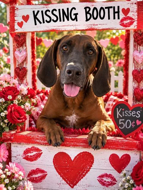 An adult large-sized female Redbone Coonhound dog named Ellie Mae for adoption in Globe, AZ