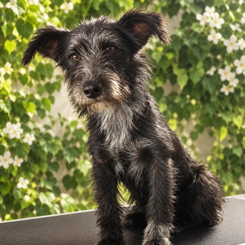 An adult small-sized female Black Terrier dog named Millie for adoption in Sonoma, CA