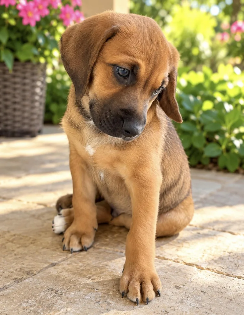 A baby medium-sized male Rhodesian Ridgeback dog named Tater for adoption in Scottsdale, AZ