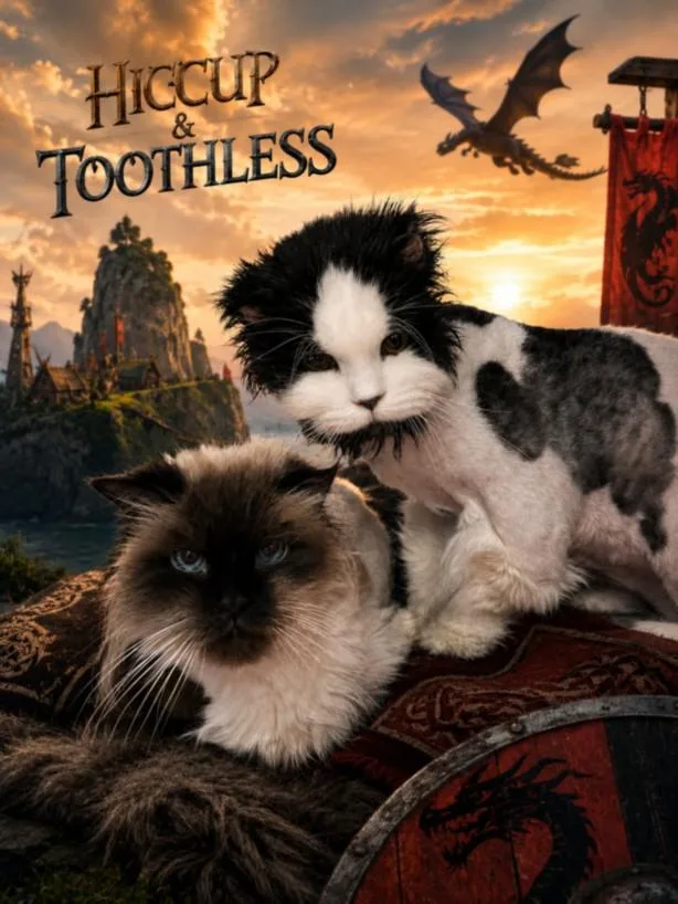 An adult medium-sized male Persian cat named Toothless & Hiccup for adoption in Clinton Township, MI