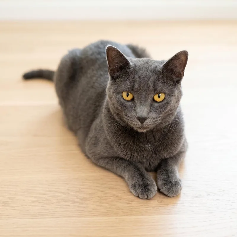 A young small-sized male Gray / Blue / Silver Domestic Short Hair cat named Christian Gray for adoption in Springfield, OH