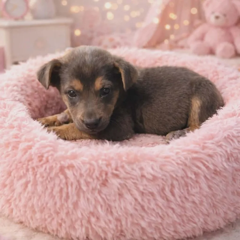 A baby medium-sized female Yellow / Tan / Blond / Fawn Mixed Breed dog named Gemma for adoption in Brewton, AL