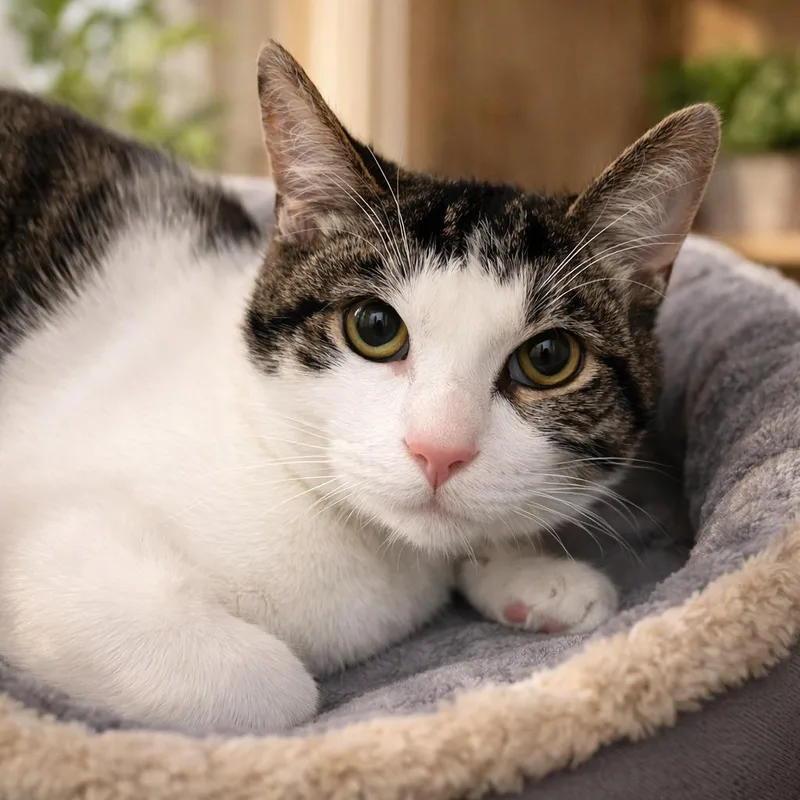 An adult medium-sized male Tabby (Buff / Tan / Fawn) Domestic Short Hair cat named Kellin for adoption in Pontiac, MI