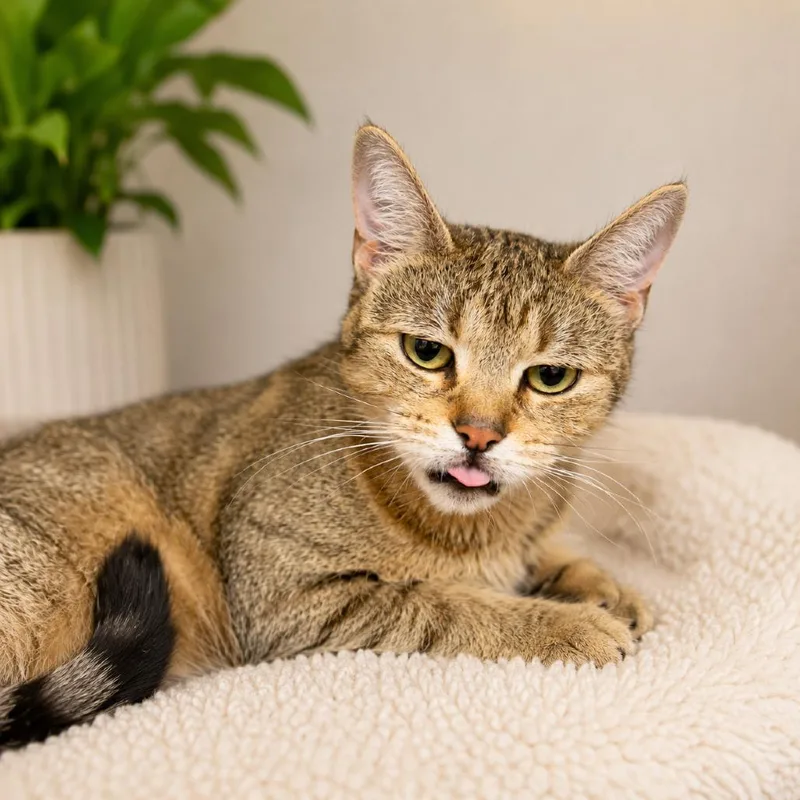 A young small-sized female Brown / Chocolate Domestic Short Hair cat named Popsicle for adoption in Hopkinton, MA