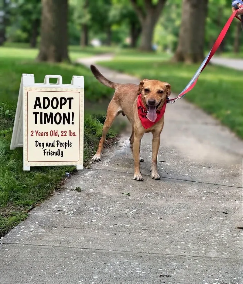 An adult small-sized male Yellow / Tan / Blond / Fawn Mixed Breed dog named Timon for adoption in Ossining, NY