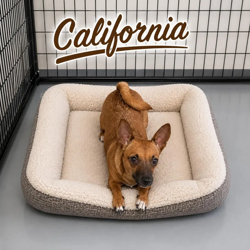 A young small-sized female Red / Chestnut / Orange Chihuahua dog named California for adoption in Momence, IL