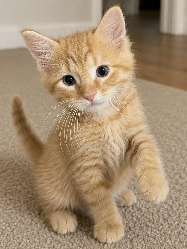 A baby medium-sized male Tabby (Orange / Red) Domestic Short Hair cat named Ulysses for adoption in Sioux Falls, SD