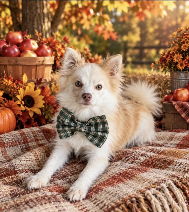 A young small-sized male White / Cream Pomsky dog named Baloo for adoption in Indianapolis, IN