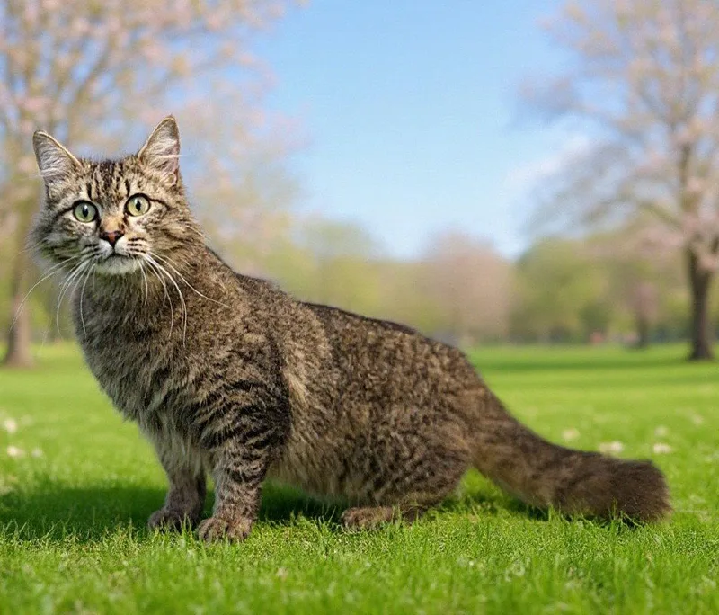 An adult medium-sized female Domestic Long Hair cat named Sheba for adoption in Talladega, AL