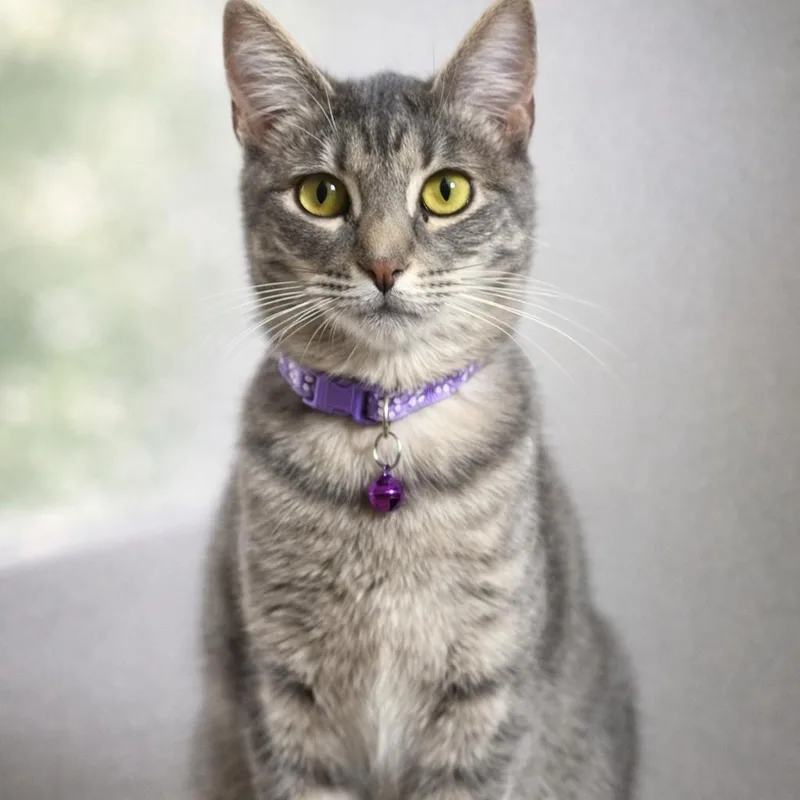 A young medium-sized female Tabby (Gray / Blue / Silver) Domestic Short Hair cat named Pearl for adoption in Liverpool, TX
