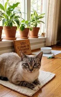 An adult medium-sized female Snowshoe cat named Leelu for adoption in Franklin, TN