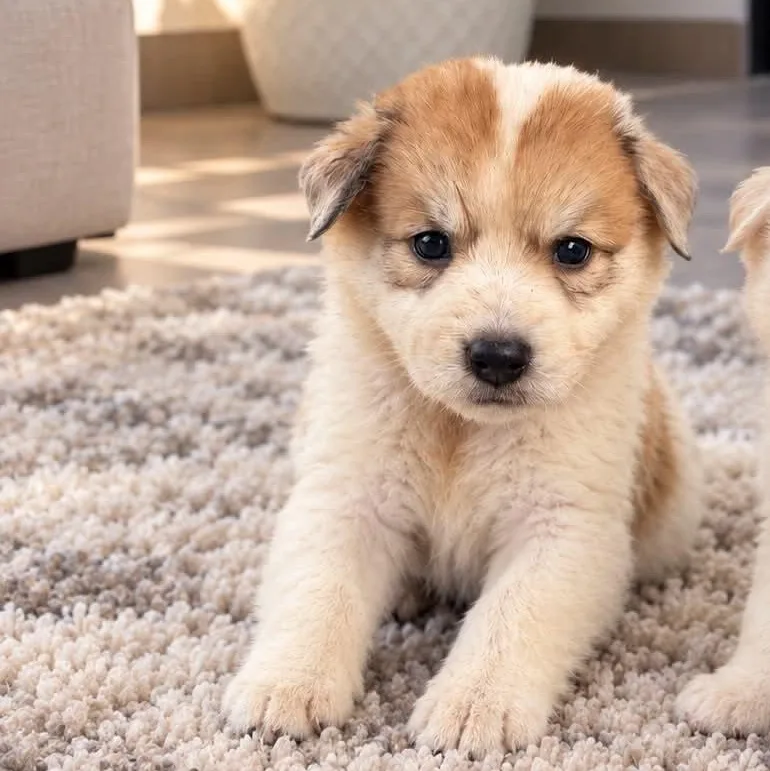 A baby medium-sized female Akita dog named Pandora for adoption in Warren, NJ