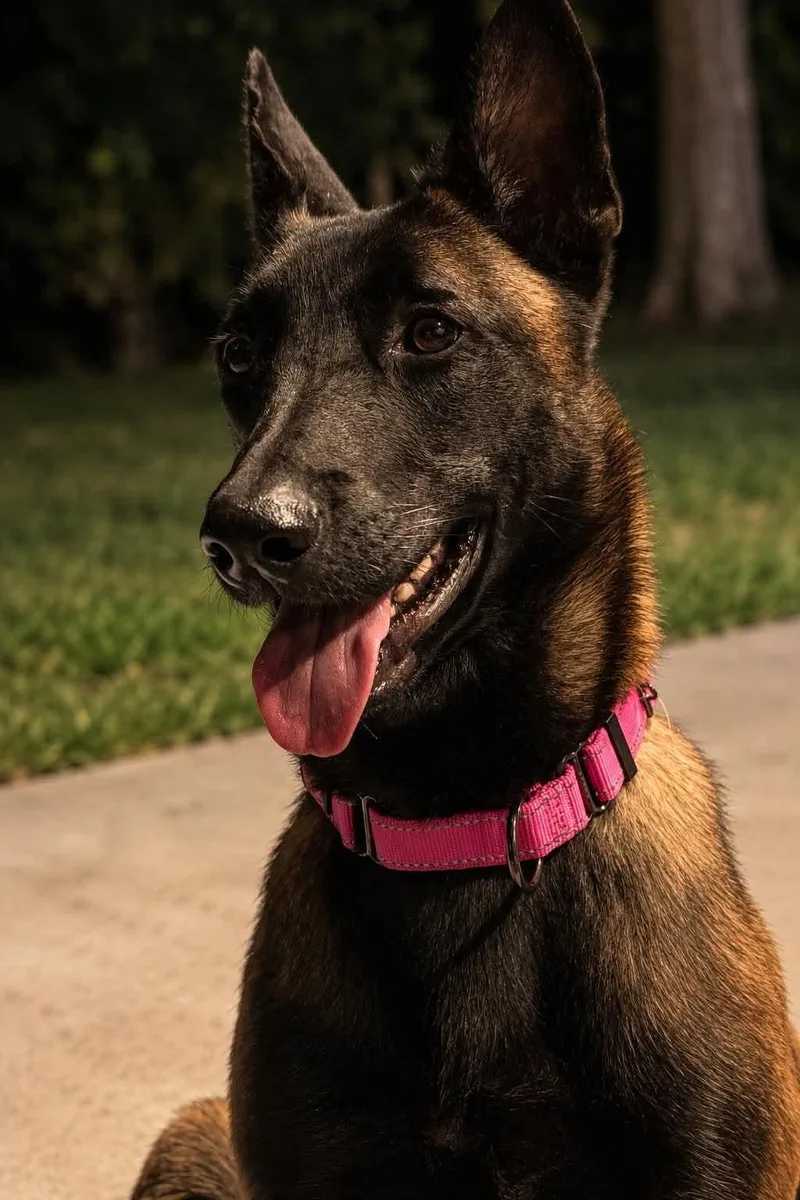 A young large-sized female Belgian Shepherd / Malinois dog named Sasha for adoption in Houston , TX