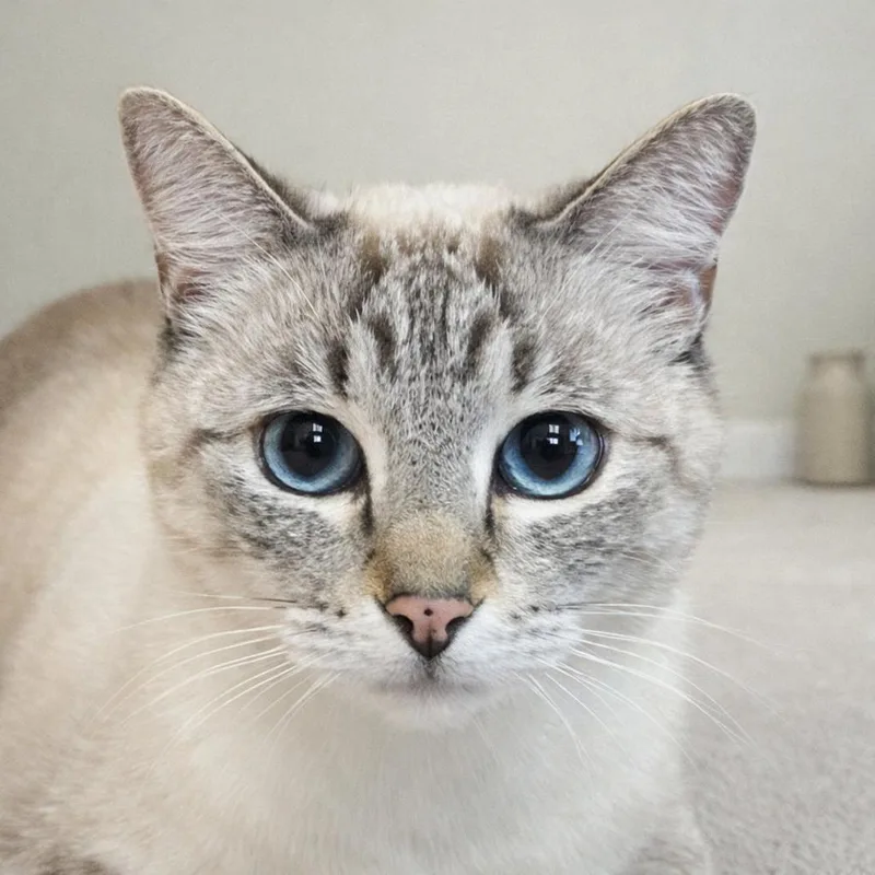 An adult medium-sized female Buff & White Siamese cat named Misha – Quiet Companion for adoption in Hillsboro, TX