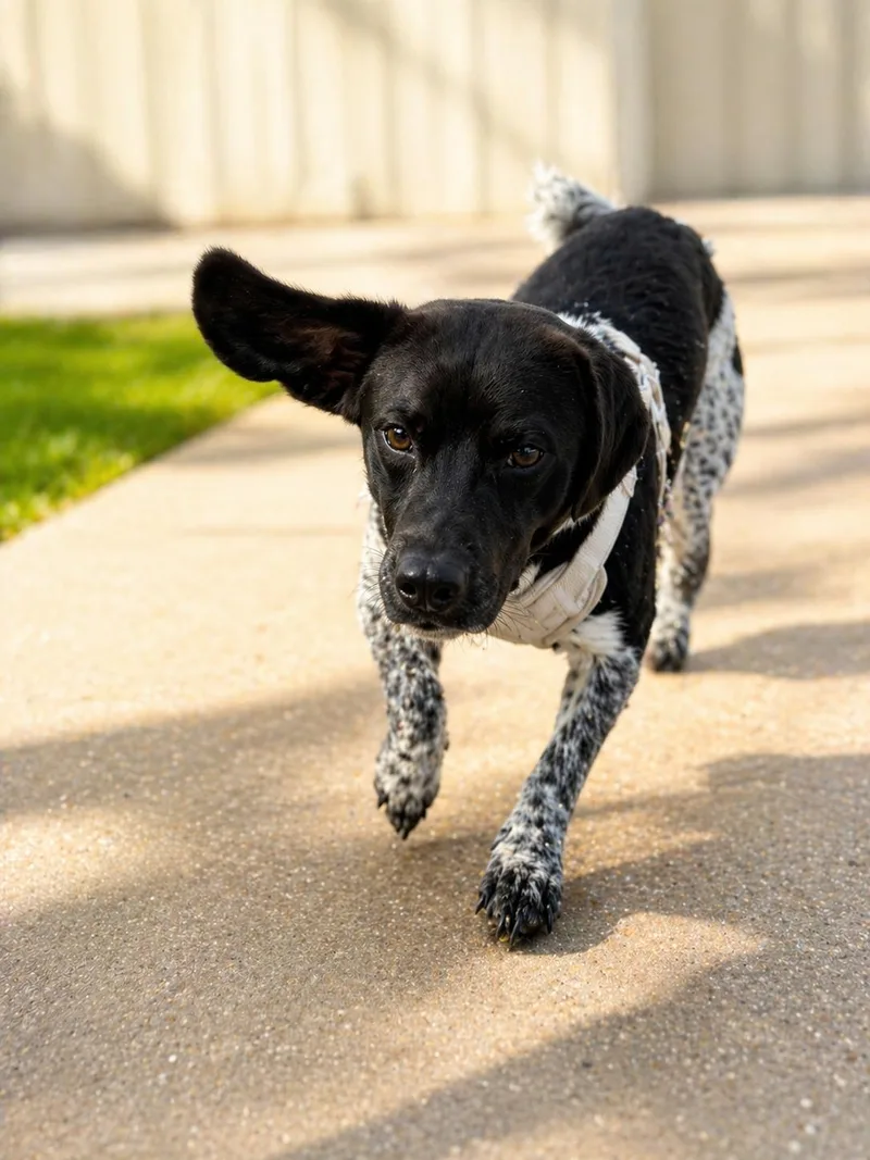 An adult small-sized male White / Cream Dachshund dog named Petey for adoption in Baton Rouge, LA