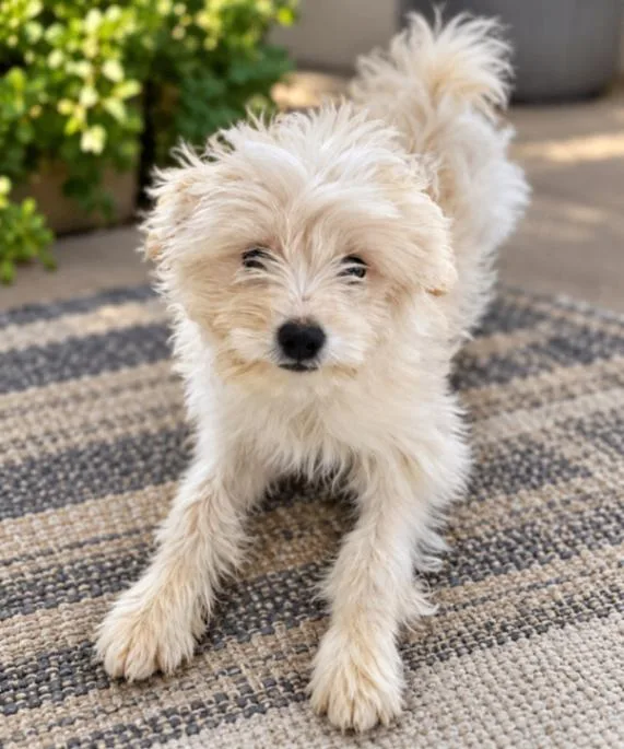 A young small-sized male Maltese dog named Artie for adoption in North Bend, WA