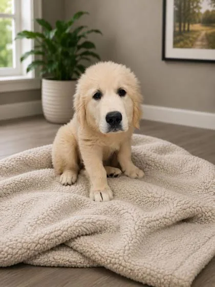 A baby large-sized male Golden Retriever dog named Caden for adoption in Kinzers , PA