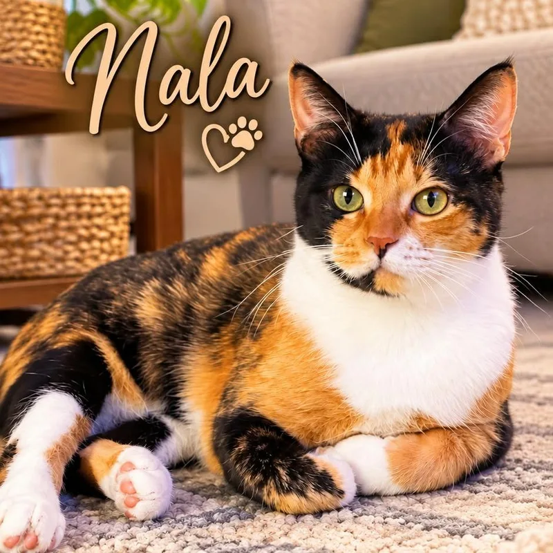 A young medium-sized female Calico Domestic Short Hair cat named Nala for adoption in Boston, MA