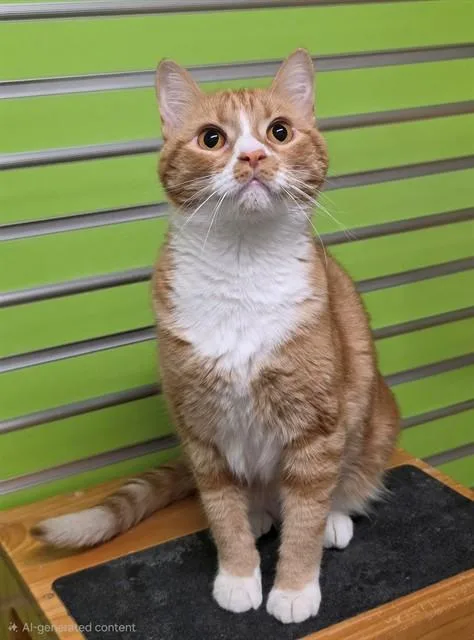 A young medium-sized female Domestic Short Hair cat named Wanda for adoption in Saint Peters, MO